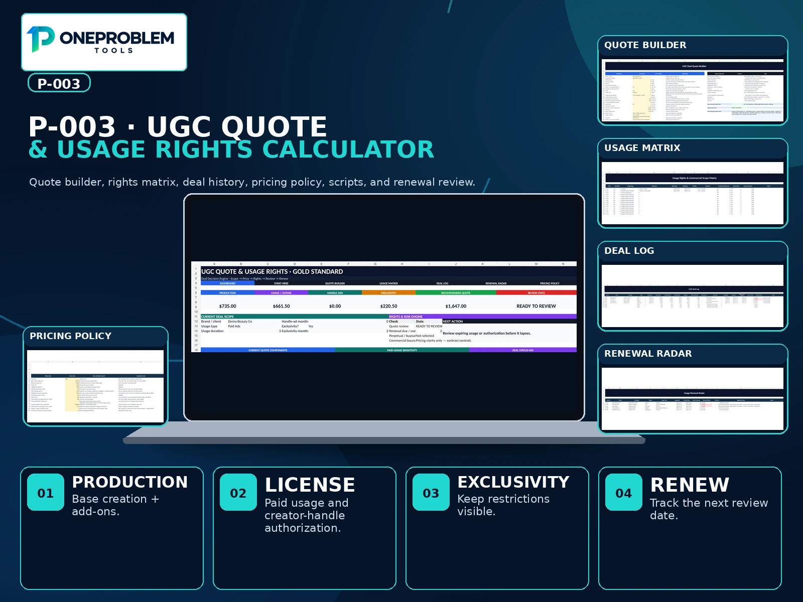UGC Quote & Usage Rights Calculator preview 2