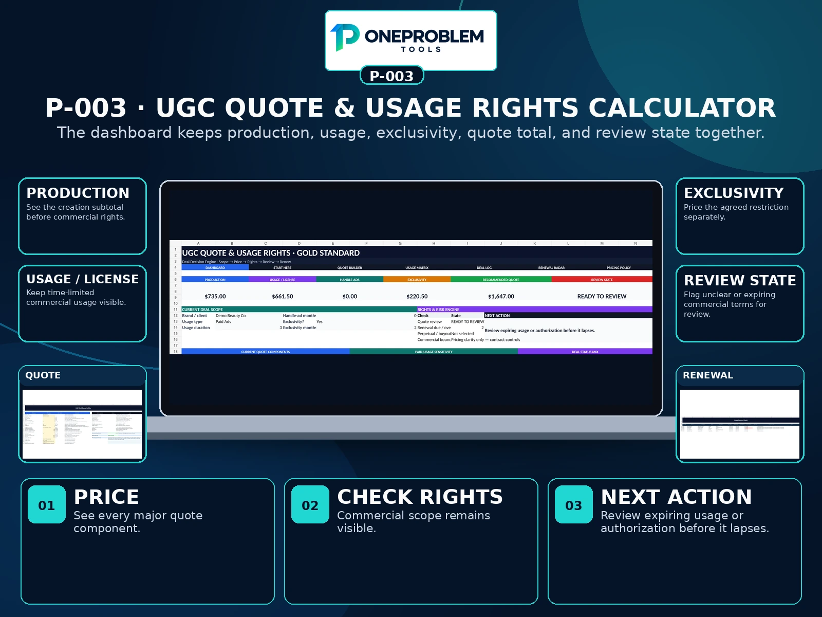 UGC Quote & Usage Rights Calculator preview 3