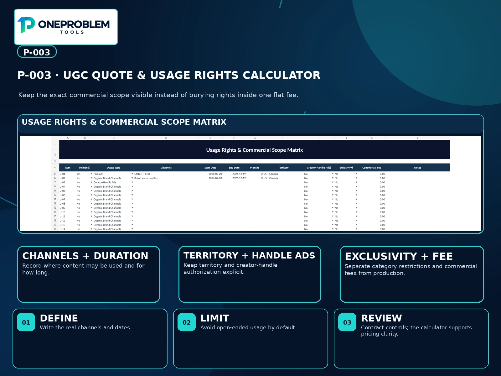 UGC Quote & Usage Rights Calculator preview 4
