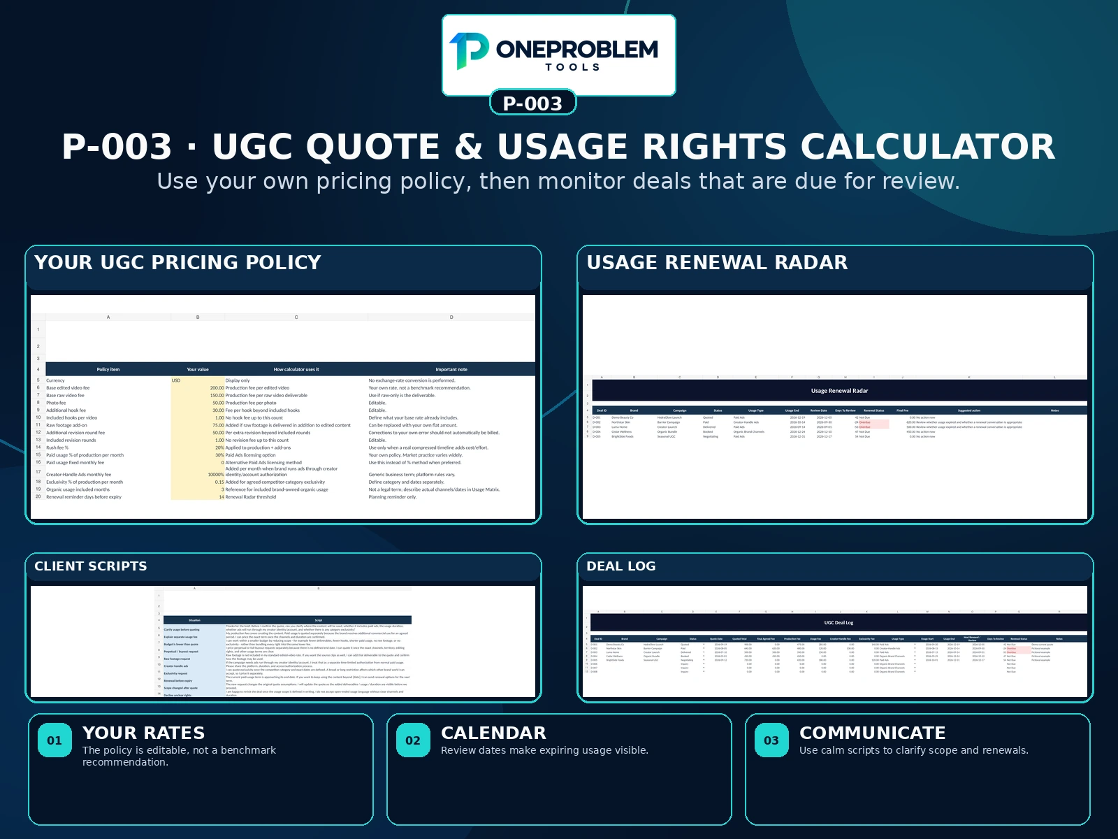 UGC Quote & Usage Rights Calculator preview 5
