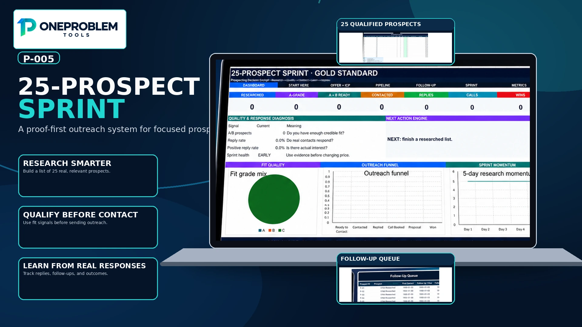 25-Prospect Sprint for Freelancers real product preview