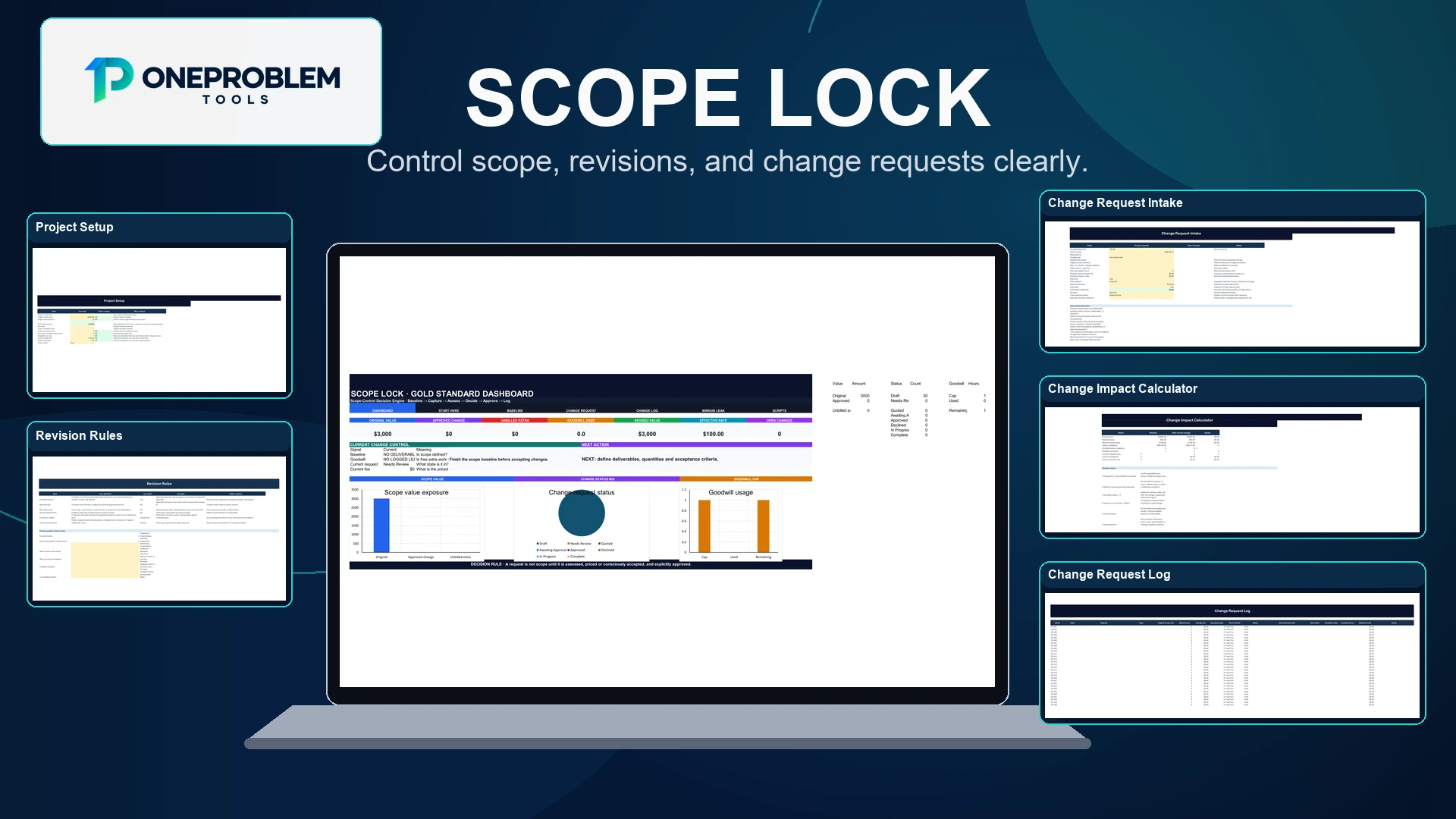 Scope Lock & Change Request Kit for Freelancers real product preview