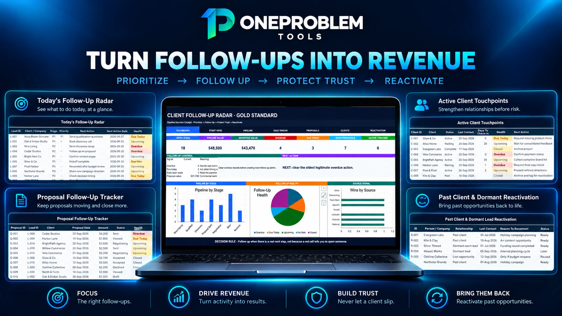 Client Follow-Up Radar for Freelancers real product preview