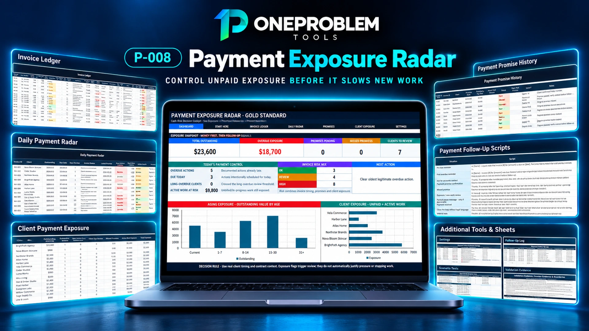 Payment Exposure Radar for Freelancers real product preview